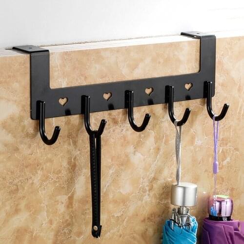 Towel Racks Over Kitchen Cabinet Door Towel Rack Bar Hanging Holder Bathroom Shelf Rack Home Organizer Long Wall Hook
