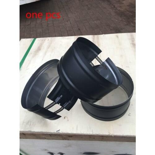 1pc stainless steel round pipe clamp fireplace chimney kitchen stove household accessories adjustable pipe clamp bracket