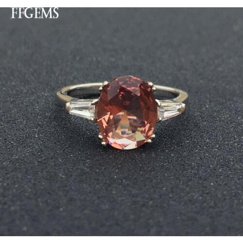FFGems Elegant Zultanite Rings 925 Silver Sterling Stone Color Change Oval 10*8mm Fine Jewelry For Women Party Gift Box