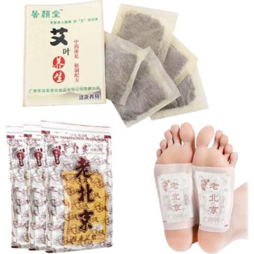 10pcs Detox Foot Patch Improve Sleep Foot Paste Bamboo Vinegar Pads Care Medical Plaster Massage Health Care Wormwood Patch
