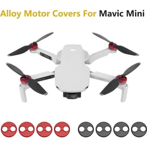 4Pcs/Set Aluminum Alloy Motor Covers Dustproof Protection Cover Guard Cap for DJI Mavic Mini Drone Accessories