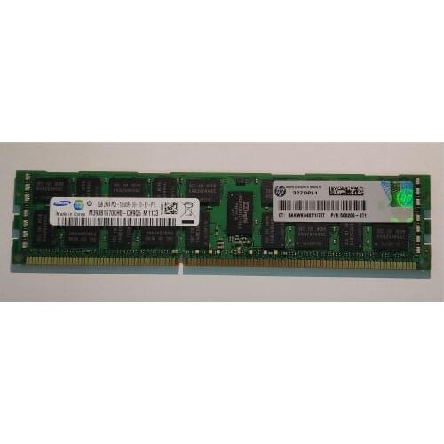 500662-B21 500205-071 501536-001 8G 2Rx4 PC3-10600R DDR3 REG ECC