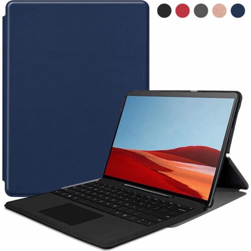 Tablet Case For New Surface Pro X 13 inch PU Leather Protective Cover Case