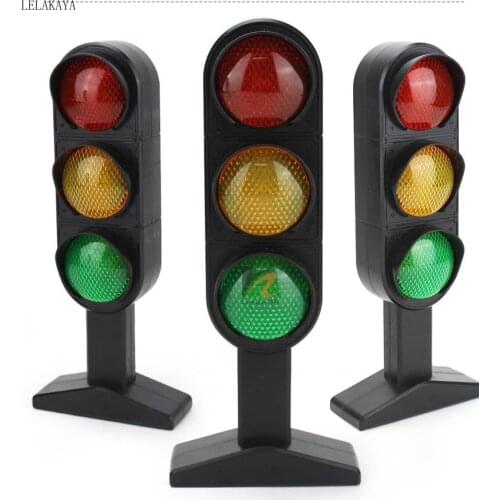 Time- limited Voice Traffic Lights Road Signal Model Scene Simulation Teaching Toys For Children Accessories Diecasts Vehicles