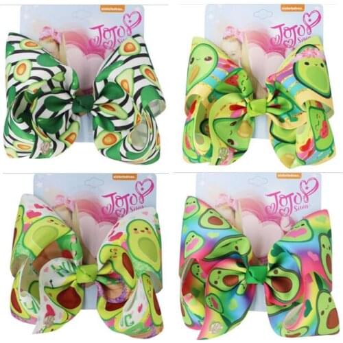 HOT SALE St. Patricks Day 8'' Large Kids Hair Bows with Clip Cheer Bowknot Hairpin Handmade Hair Accessories for Girl