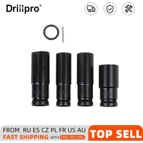 Impact Socket Set 17-22mm Sleeve Hexagonal Pneumatic Long Heavy Tire Sleeve Head for Lithium Electric Wrench Power Tools