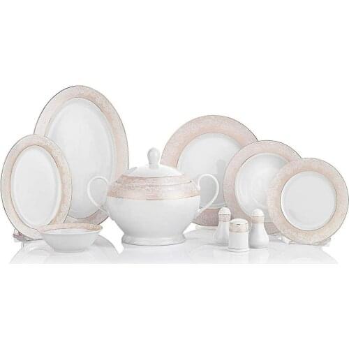 Schafer Alfa Round Dinner Set 60 Pieces Gold Product Code: 1S017-01001-ALT02