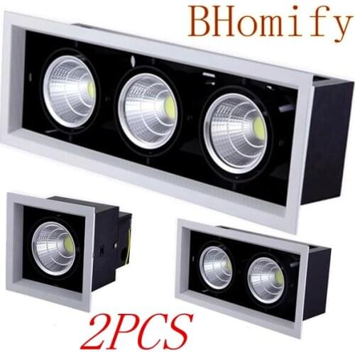 LED COB dimmable Downlights 2PCS white High quality Surface Mounted adjustment ac85-265V 10W 20W 30W LED Ceiling Lamp Spot Light