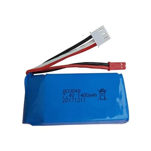 7.4V 1400mAh 25C Li-Po Battery for WLtoys A949 A959 A969 A979 V912 V913 V353 k929 V262 L959 T23 T55 car battery parts