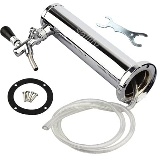 Home brew One tap beer tower with control foam tap homebrewing stainless steel beer tower come with hose pipe bar accessories