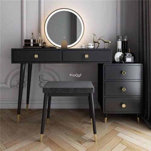 Prodgf 1 Set Modern Special Bedroom ins Make Up Table with mirror with Stool