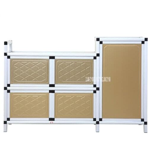 Multifunctional Simple Assembly Buffet Cupboard Kitchen Furniture Side Table Storage base Cabinet Aluminum Alloy Sideboard