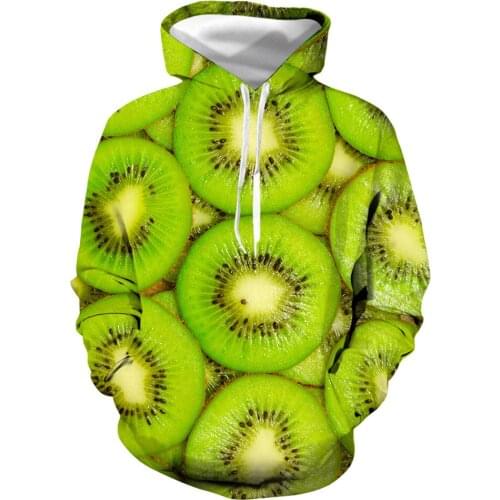 Men hooded sweatshirt creative fruit 3d printing autumn and winter new casual sports pullover hoodies women sweatershirt hoody