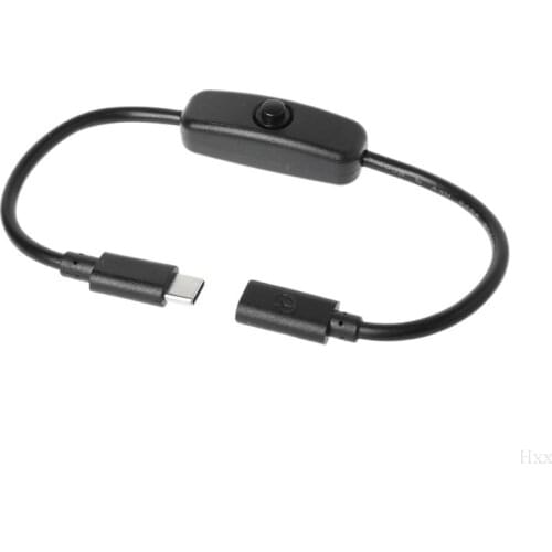 New Type C Male to Female USB-C Extension Cable Switch for Raspberry Pi 4 Android