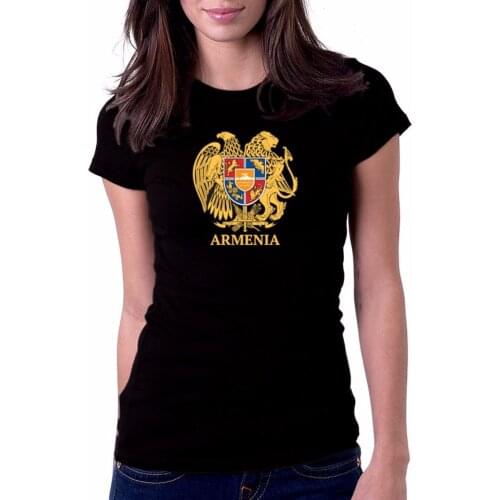 Women T Shirt Women Armenia Coat Of Arms National Pride Funny Cotton Casual Shirt