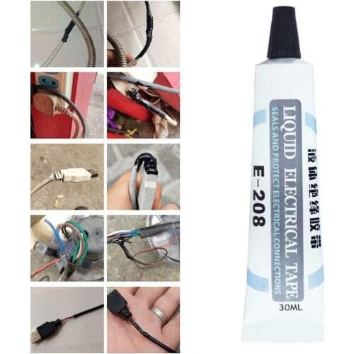 Liquid Electrical Tape Black/White 1 Oz Tube Insulation Waterproof Fast Dry insulation seal waterproof UV resistant