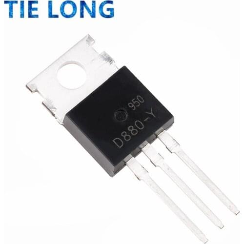 10pcs KSD880 TO-220 D880 KSD880-Y KSD880Y NPN transistor 3A 60V Transistor new original