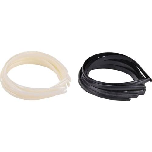 10pcs/lot Wholesales Plain Lady Plastic Hair Band Headbands NO Teeth Headwear Girl Hair DIY Tool Accessories White Black