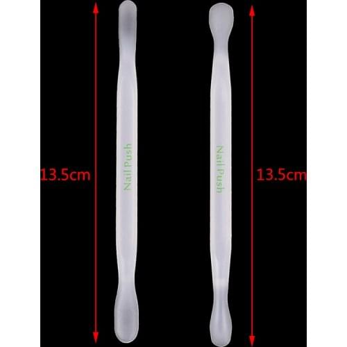 2 Pcs Manicure Pedicure Care Tool Double Sided Cuticle Pusher Trimmer Remover For Nail Finger Dead Skin Removers Pusher Nail Art