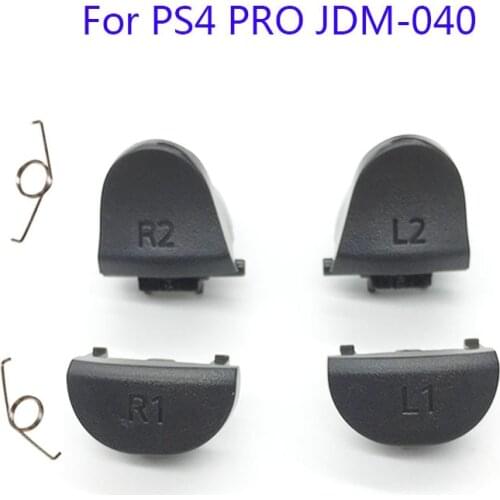 20Sets JDS 040 JDM 040 Controller Trigger Button Replacement L1 R1 L2 R2 with Spring For PS4 Pro controller Repair Part