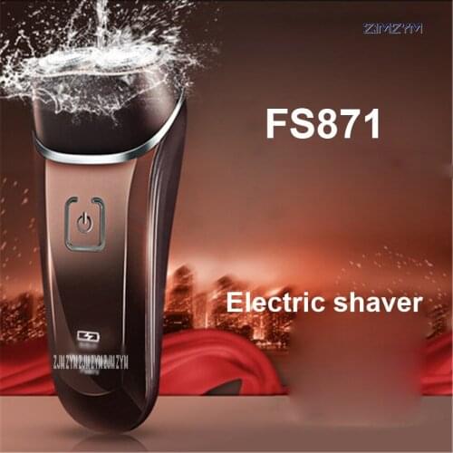 20PCS FS871 New Deluxe Rotary 2D Rechargeable Men Mans Cordless Electric Shaver Razor 100-240V high quality Electric shaver
