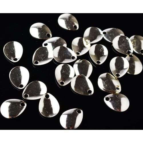 30PCS Metal Noise Sequins Fishing Spinner Lures Steel Accessories Color Silver Gold Lure Vibration 0.5g 0.8g Fishing Tackle