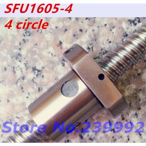 4 circle SFU1605-4 ballscrew nut 16mm RM1605 single nut motion ball bearing nut only for RM1605 CNC parts