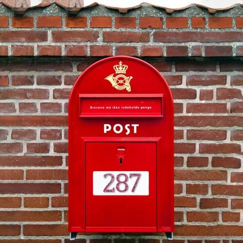 5.5 Inch High Metal Sturdy Home Address Street Number for Houses Mailbox Outside or Front Door