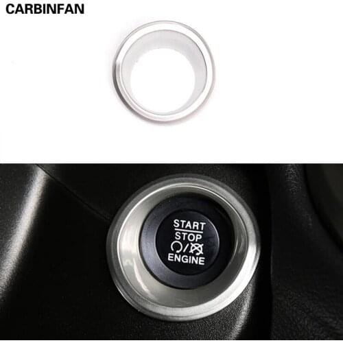 ABS Car Engine Start Stop Push Button Key Hole Switch Ring Sticker Trim Styling Car-cover Sticker For Jeep Renegade Compass 2017