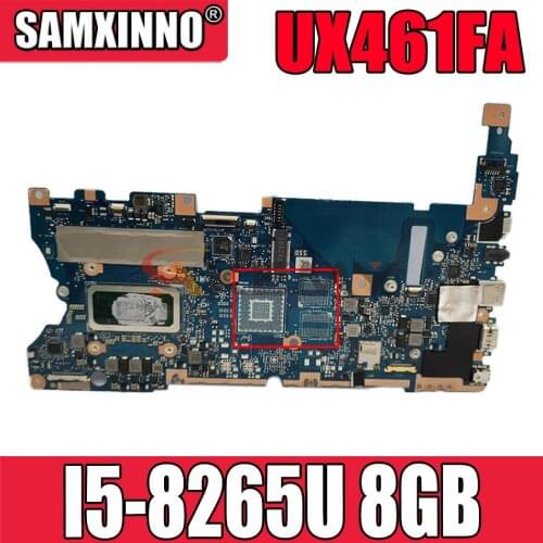 Akemy UX461FA original motherboard with 8GB I5-8265U For ASUS UX461FN UX461F UX461FA laptop motherboard mainboard test full 100
