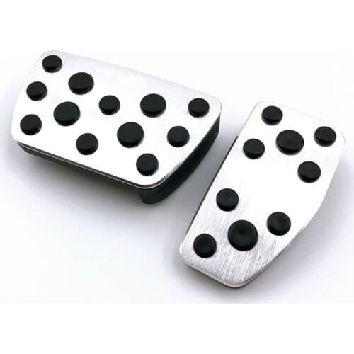 Aluminum Non-Skip Accelerator Brake Pedal Cover For Toyota Land Cruiser 200 2016 2017 2018 Accessories