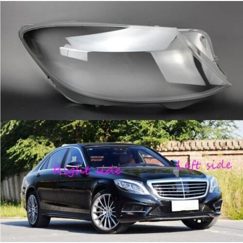 For Benz S-Class W222 S320 S350 S400 S450 S500 2014 2015 2016 2017 Car Headlight cover Headlamp Lens Auto Shell Cover