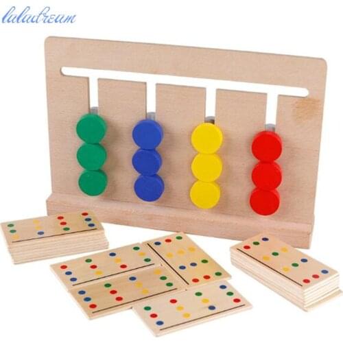 Toy montessori materials Four Colors Game Color Matching for Early Childhood Education Preschool Training Learning Toys