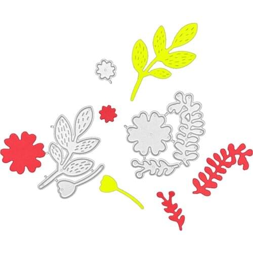 Julyarts Flower Branch Die Cutting Plates Craft Paper For DIY Scrapbooking Album Embossing Paper Card Crafts Template