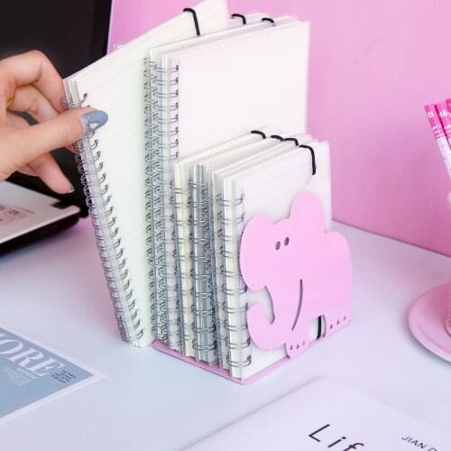 Cute Animal Shape Bookend Student Favor Stationery Pink Desktop Book Magazine Organizer for Home Decor School Office Supplies