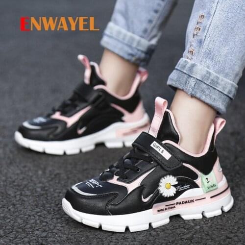 ENWAYEL Fashion Sunflower Sneakers Kids Shoes For Girls Princess Young Children Comfortable Breathable Casual Chaussures