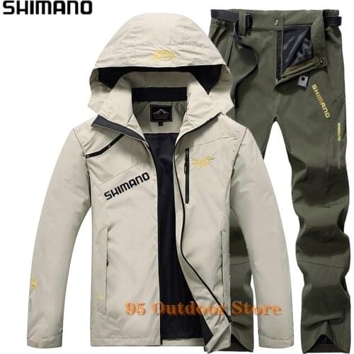 Shimano Fishing Suit Men Spring Autumn Thin Fishing Clothing Hooded Sports Hiking Fishing Jacket Outdoor Clothes Fishing Wear
