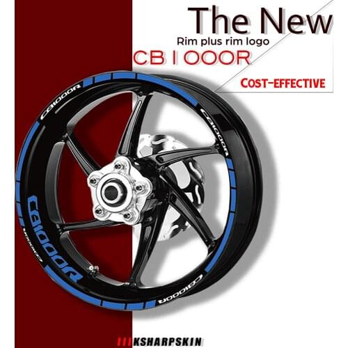 Motorcycle Tire waterproof wheel logo stickers reflective stripe moto decals for Honda CB1000R cb 1000r cb1000 r