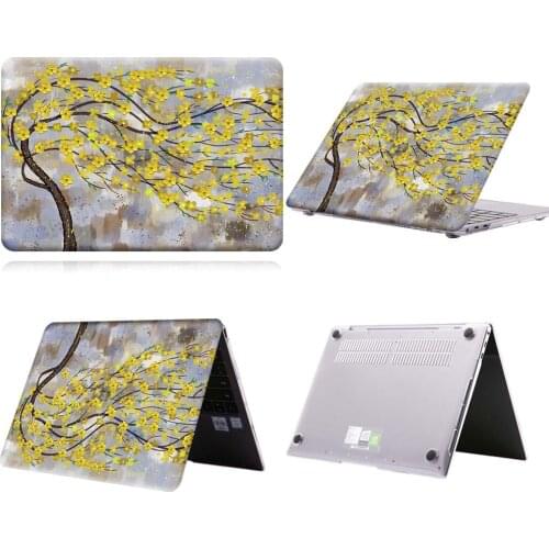 Yelllow Leaf Paint Anti-slip Laptop Case For MateBook 13/13 AMD Ryzen/14/D14/D15/X 2020/X Pro/Pro 16.1/Honor MagicBook 14/15