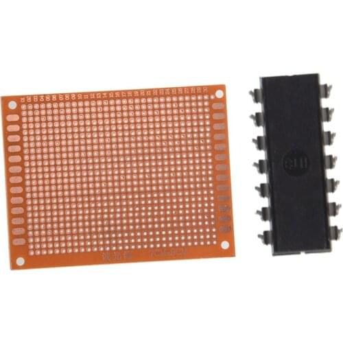Hot-10 x LM324N Low Power Quad DIP-14 Operational Amplifier. & 5 Pcs PCB Boards PCB Breadboard 90 x 70 mm