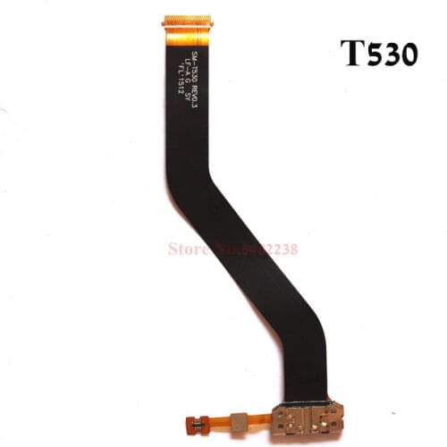 Original USB Charging Dock Port Flex cable For Samsung SM-T530 T530 T531 T535 Charger plug with Microphone board Replacement