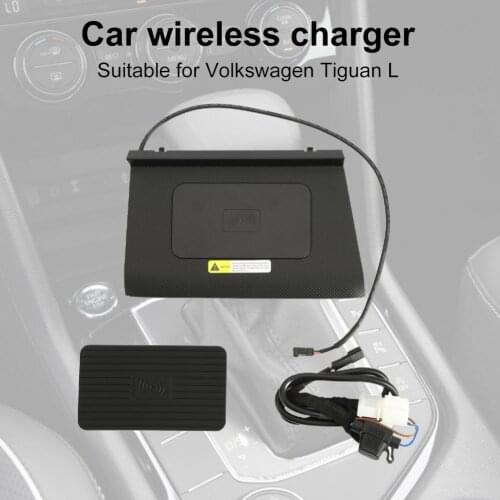 Professional 15W Car Wireless Charger Non-slip Durable Fast Charging Efficient Car Phone Charger Pad for VW Tiguan L 2017-2021