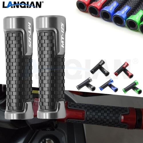 For Yamaha MT125 7/8 22MM Motorcycle Handlebar Grips Hand Bar Grips MT-125 2015 2016 2017 2018 2019 MT 125 CNC Accessories