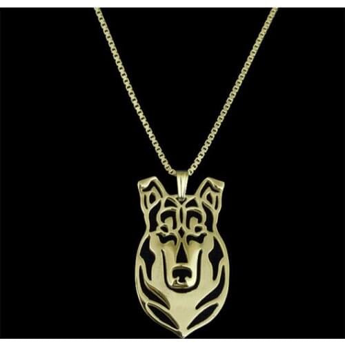 Handmade Smooth Collie Pendant Necklace women chain choker dog charm jewelry Pet Lovers Gift Idea