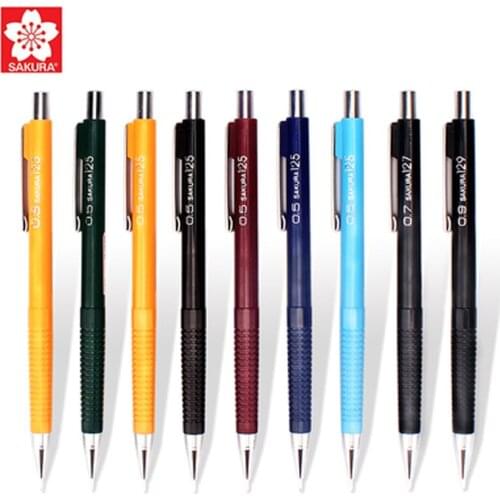 SAKURA XS-125 Mechanical Pencils 0.3/0.5/0.7/0.9mm For Manga Design Daily Writing Stationery School & Office Supplies