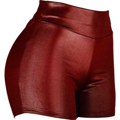 Women Mini Hot Shorts High Waist Femme Sexy Slim Solid Polyester Short Pants Fashion Elastic Push up Sports Running Shorts