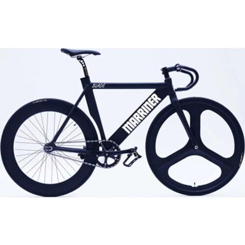 Three blade muscle fixed gear bike integrated wheel male and female learning life bicycle machete aluminum alloy frame racing