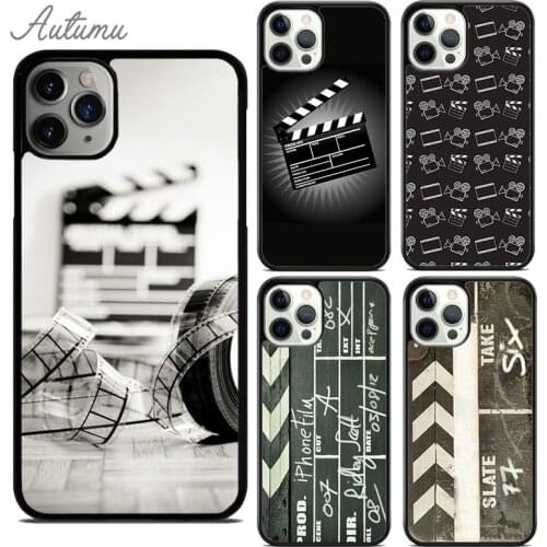 Film Movie Clapper Board Phone Case for iPhone 11 12 Pro Max mini X XR XS SE 2020 5 6S 7 8 Plus Samsung Galaxy S8 S9 S10 Cover