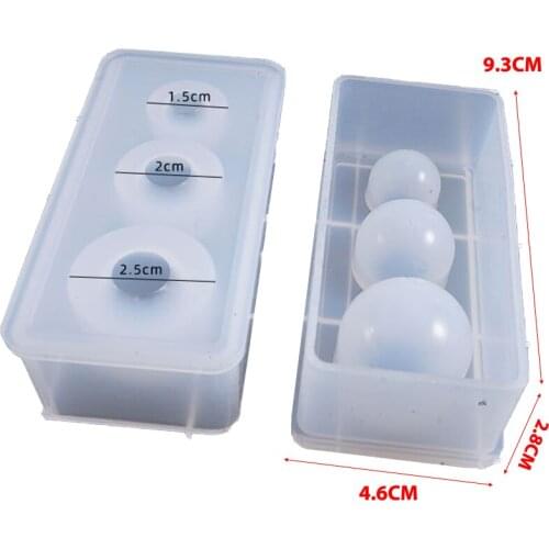 1PC New Crystal Drop Gel Sphere Silicone Mold Star Ball Mold multi-size Ball Mold Silicon Molds For Resin Art Jewelry Making