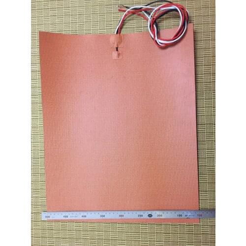 400X500mm 1600W 220V, w/NTC 100K Thermistor,Silicone Heater Huge Mega 3D Printer Heater,Heatbed Large Plate Heating Pad Warming